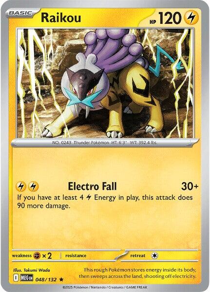 Raikou (048/132) [Mega Evolution: Base Set] | Exor Games Bridgewater