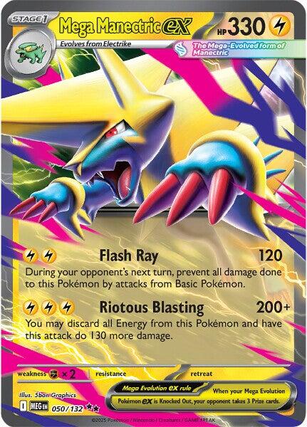 Mega Manectric ex (050/132) [Mega Evolutions: Base Set] | Exor Games Bridgewater