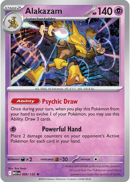 Alakazam (056/132) [Mega Evolutions: Base Set] | Exor Games Bridgewater
