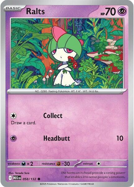 Ralts (058/132) [Mega Evolutions: Base Set] | Exor Games Bridgewater