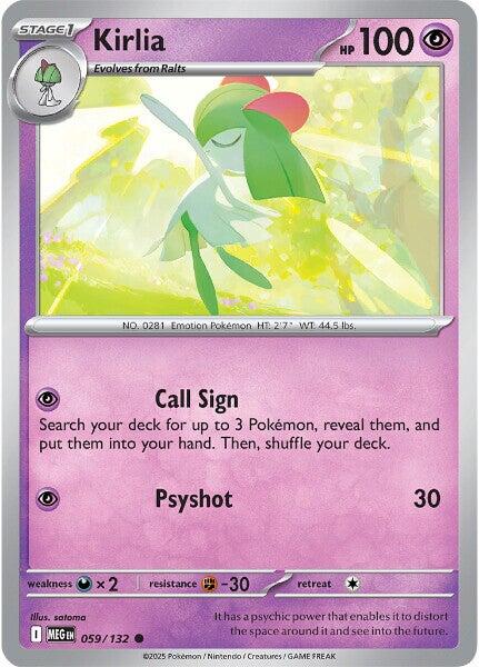 Kirlia (059/132) [Mega Evolutions: Base Set] | Exor Games Bridgewater