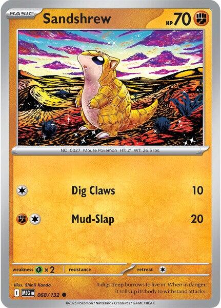 Sandshrew (068/132) [Mega Evolution: Base Set] | Exor Games Bridgewater