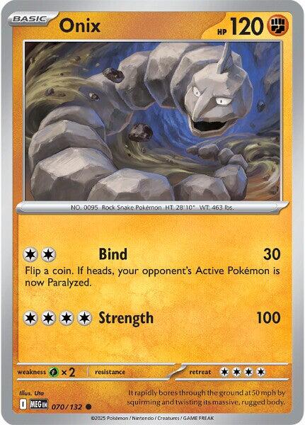 Onix (070/132) [Mega Evolutions: Base Set] | Exor Games Bridgewater