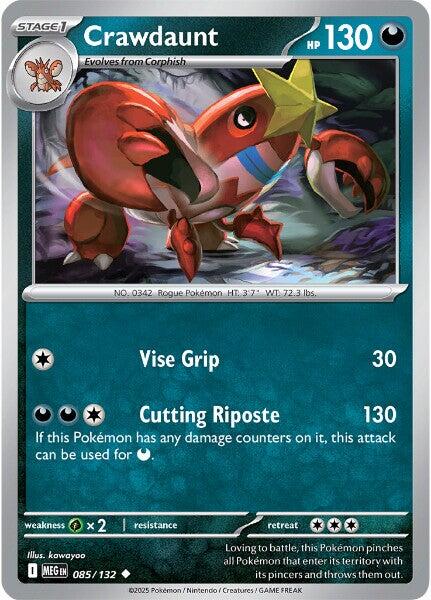Crawdaunt (085/132) [Mega Evolutions: Base Set] | Exor Games Bridgewater
