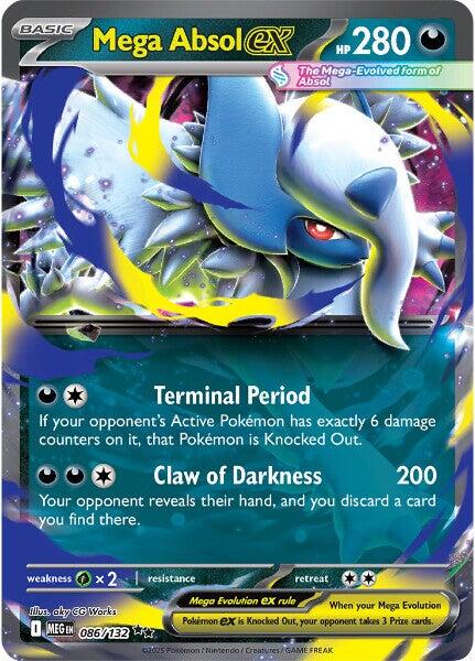 Mega Absol ex (086/132) [Mega Evolutions: Base Set] | Exor Games Bridgewater