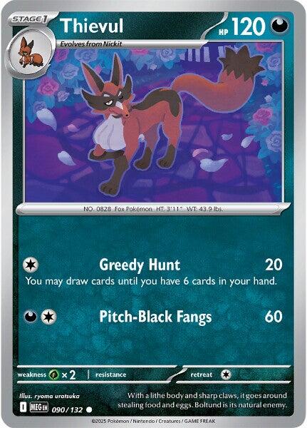 Thievul (090/132) [Mega Evolutions: Base Set] | Exor Games Bridgewater
