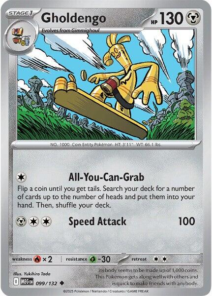 Gholdengo (099/132) [Mega Evolutions: Base Set] | Exor Games Bridgewater