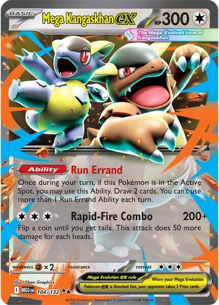 Mega Kangaskhan ex (104/132) [Mega Evolutions: Base Set] | Exor Games Bridgewater