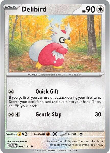 Delibird (105/132) [Mega Evolutions: Base Set] | Exor Games Bridgewater