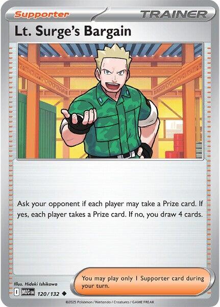 Lt. Surge's Bargain (120/132) [Mega Evolutions: Base Set] | Exor Games Bridgewater