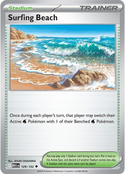 Surfing Beach (129/132) [Mega Evolution: Base Set] | Exor Games Bridgewater