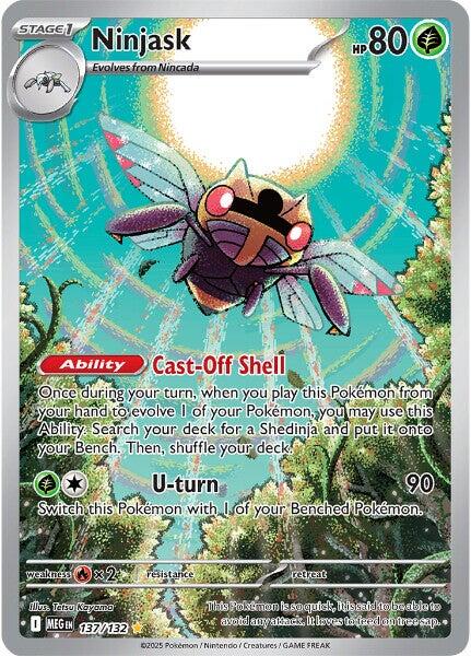 Ninjask (137/132) [Mega Evolutions: Base Set] | Exor Games Bridgewater