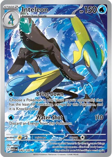 Inteleon (142/132) [Mega Evolutions: Base Set] | Exor Games Bridgewater