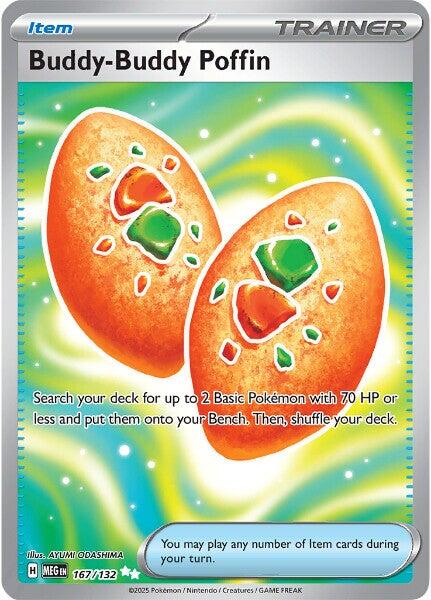 Buddy-Buddy Poffin (167/132) [Mega Evolutions: Base Set] | Exor Games Bridgewater