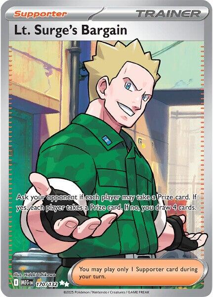 Lt. Surge's Bargain (170/132) [Mega Evolutions: Base Set] | Exor Games Bridgewater
