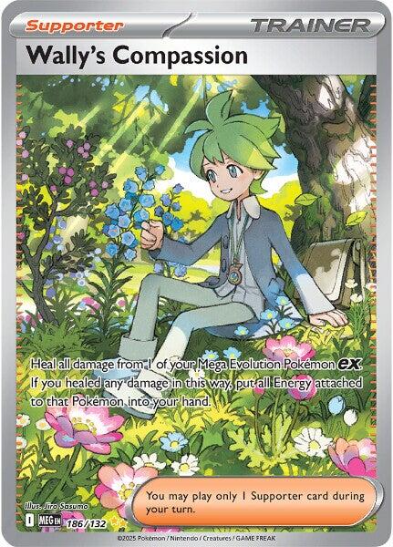 Wally's Compassion (186/132) [Mega Evolutions: Base Set] | Exor Games Bridgewater