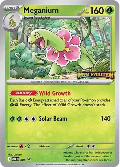 Meganium (001) [Mega Evolutions Promo] | Exor Games Bridgewater