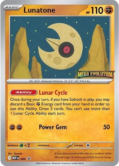 Lunatone (004) [Mega Evolutions Promo] | Exor Games Bridgewater