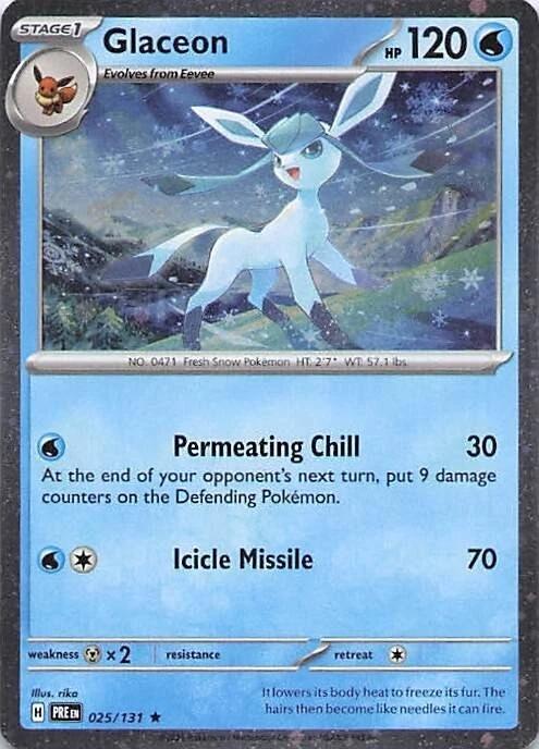 Glaceon (025/131) (Cosmos Holo) [Miscellaneous Cards] | Exor Games Bridgewater
