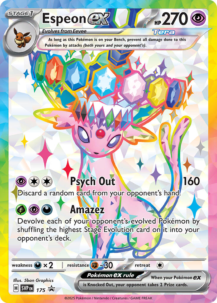 Espeon ex (SVP 175) [Scarlet & Violet: Black Star Promos] | Exor Games Bridgewater