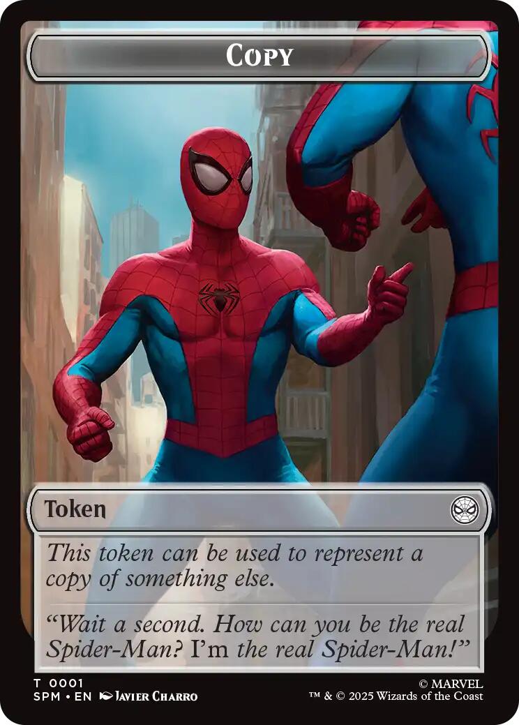 Copy // Human Citizen Double-Sided Token [Marvel's Spider-Man Tokens] | Exor Games Bridgewater