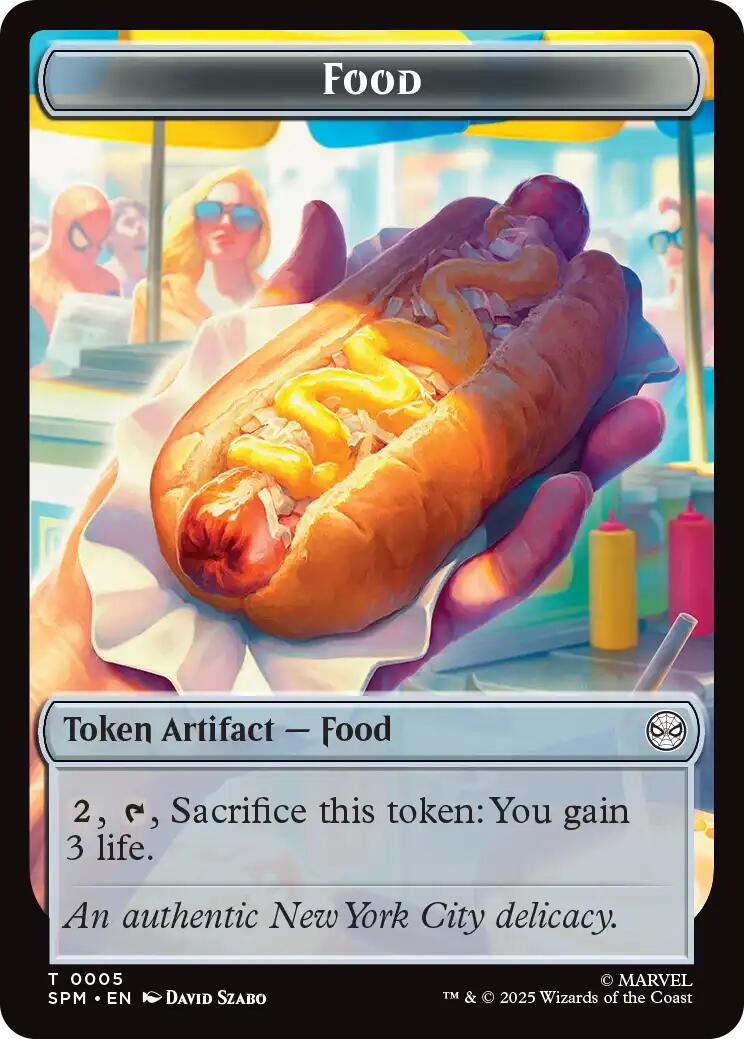 Food // Robot Double-Sided Token [Marvel's Spider-Man Tokens] | Exor Games Bridgewater