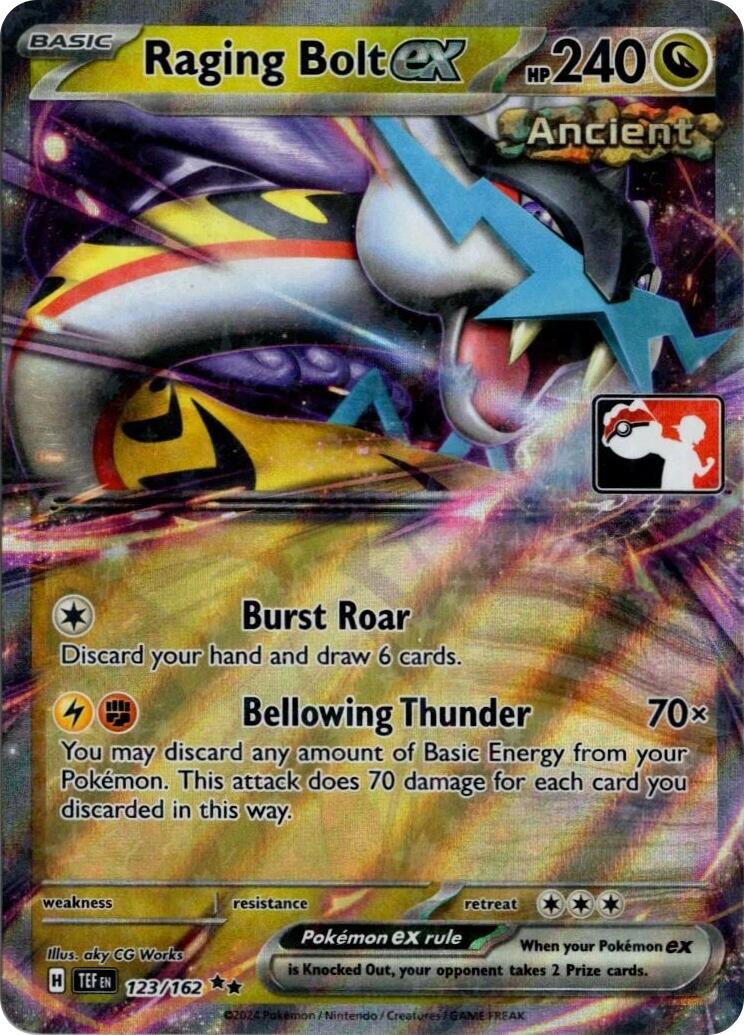 Raging Bolt ex (123/162) (Prize Pack Series 5) [Prize Pack Series Five] | Exor Games Bridgewater