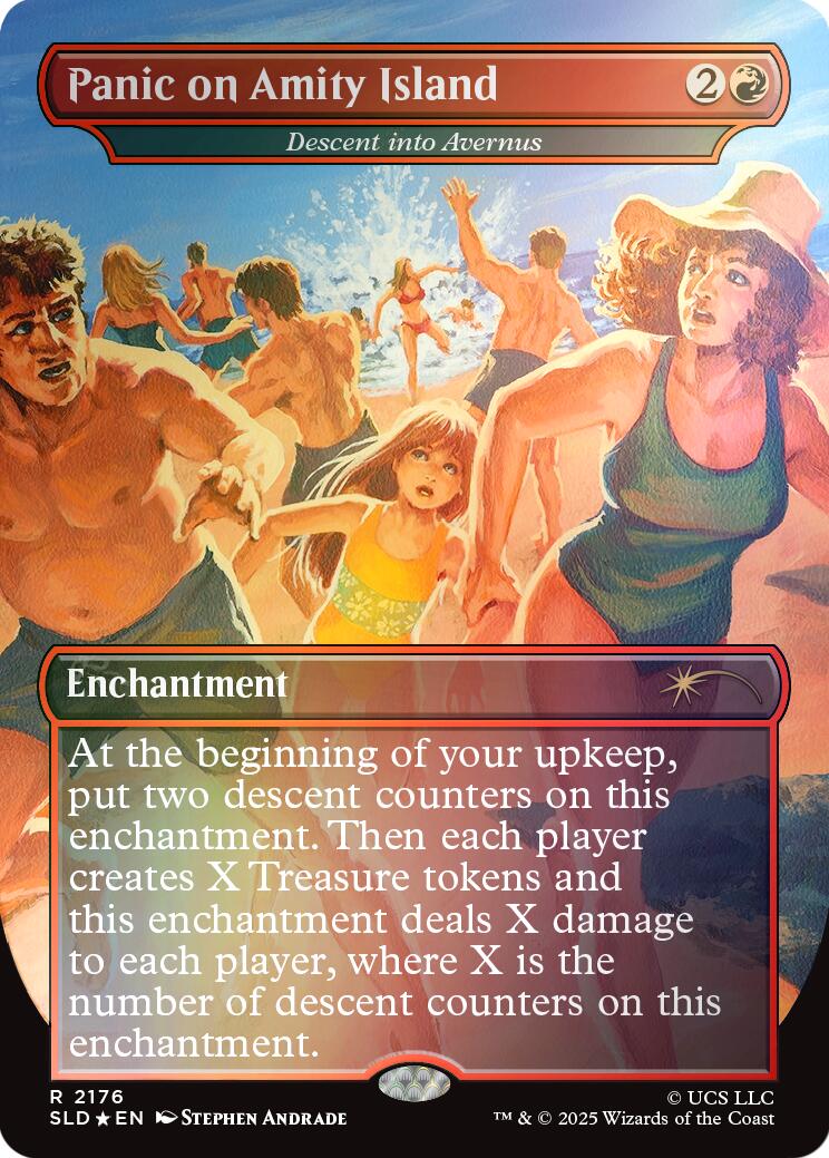 Panic on Amity Island - Descent into Avernus (Rainbow Foil) [Secret Lair Drop Series] | Exor Games Bridgewater