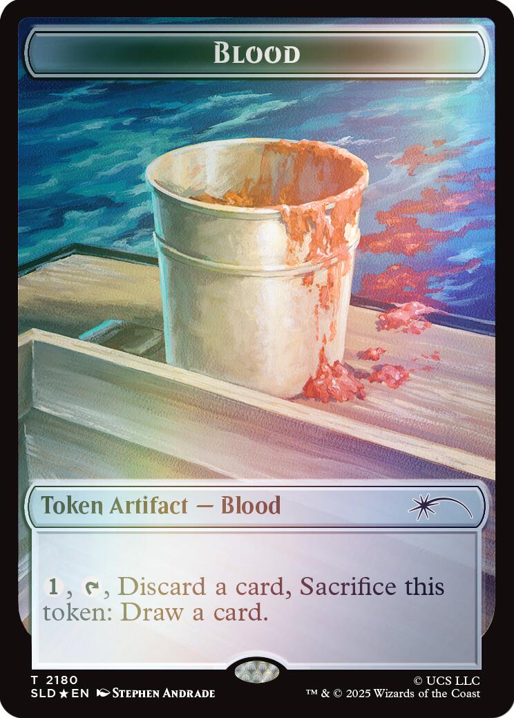 Blood Token (Rainbow Foil) [Secret Lair Drop Series] | Exor Games Bridgewater