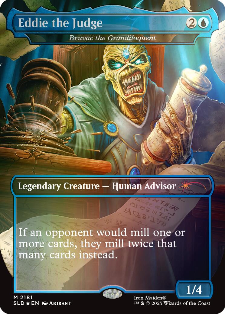 Eddie the Judge - Bruvac the Grandiloquent (Rainbow Foil) [Secret Lair Drop Series] | Exor Games Bridgewater