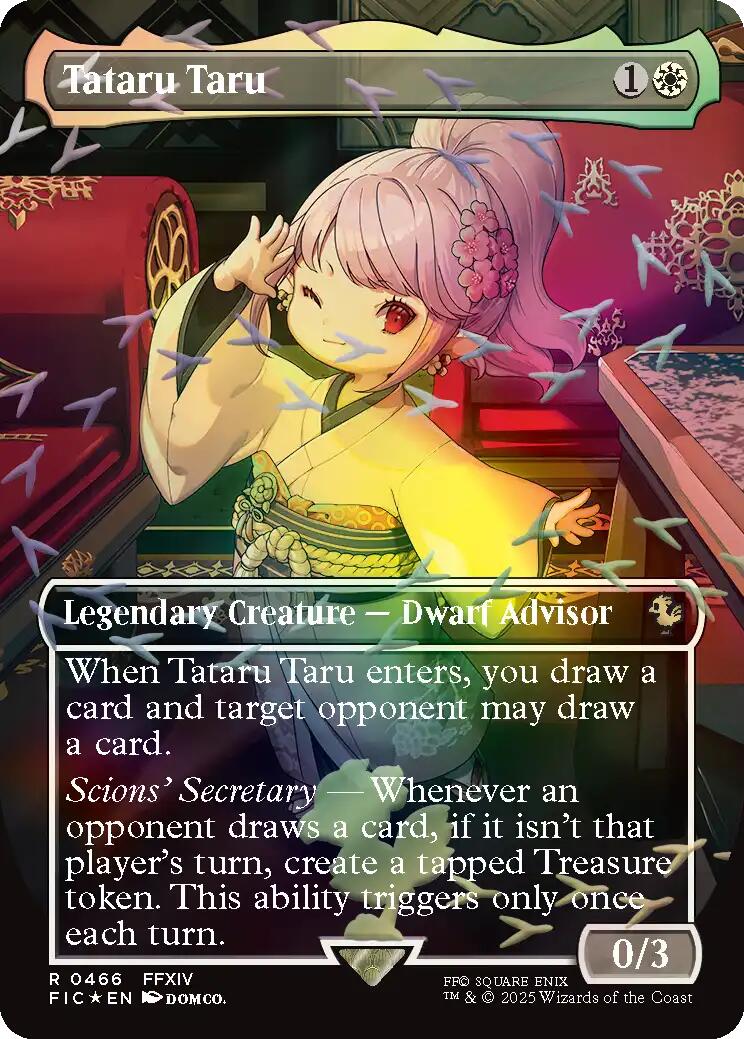 Tataru Taru (Borderless) (Chocobo Track Foil) [FINAL FANTASY Commander] | Exor Games Bridgewater