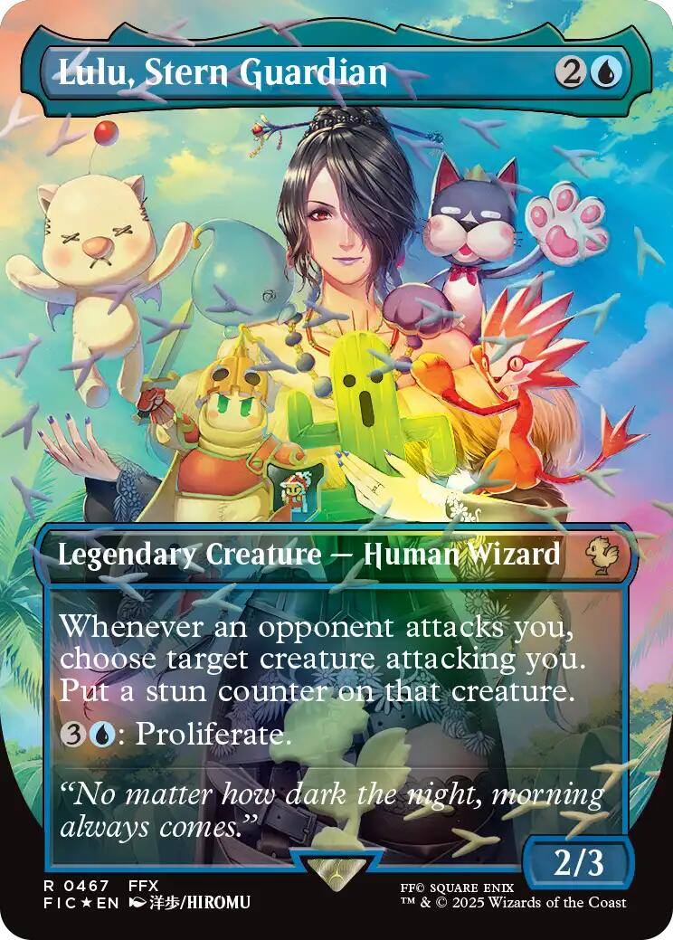 Lulu, Stern Guardian (Borderless) (Chocobo Track Foil) [FINAL FANTASY Commander] | Exor Games Bridgewater