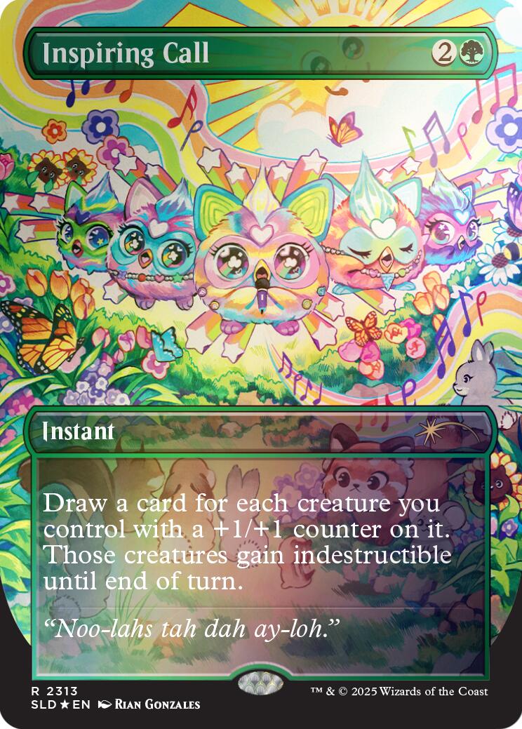 Inspiring Call (Rainbow Foil) [Secret Lair Drop Series] | Exor Games Bridgewater