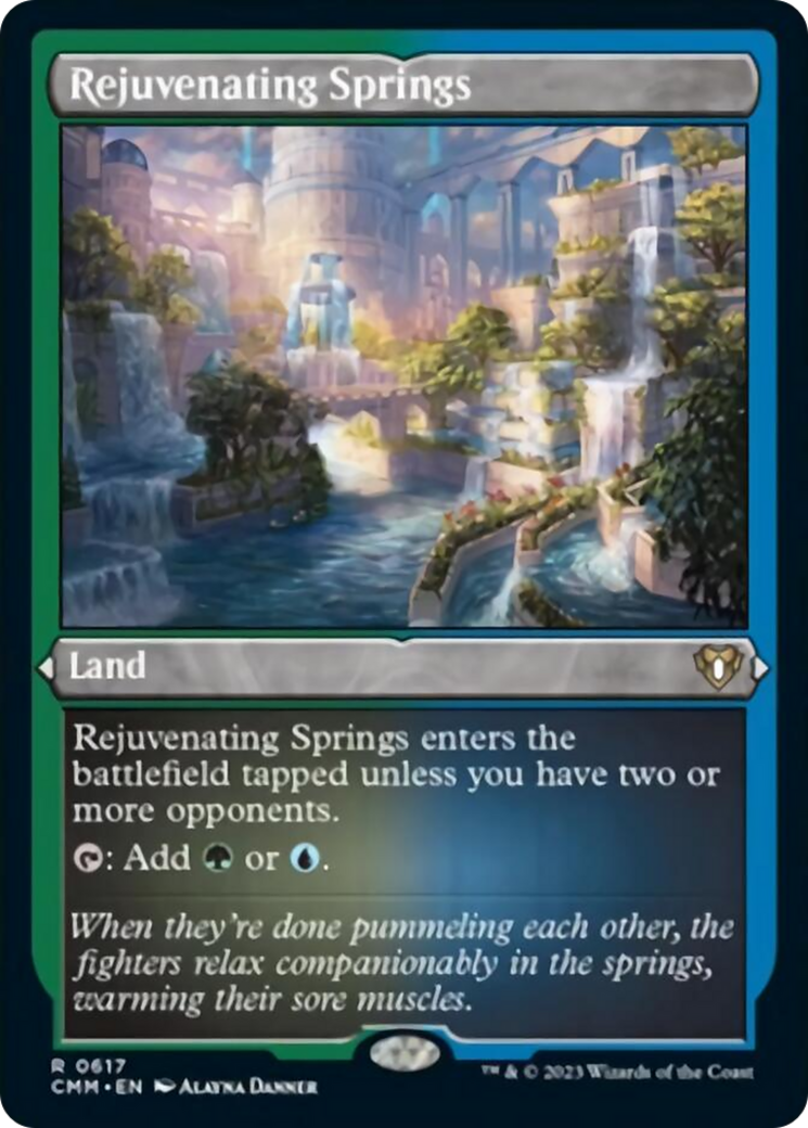 Rejuvenating Springs (Foil Etched) [Commander Masters] | Exor Games Bridgewater