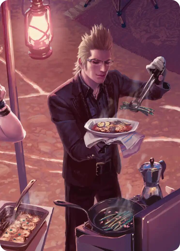 Campsite Cuisine Scene Art Card [FINAL FANTASY Art Series] | Exor Games Bridgewater