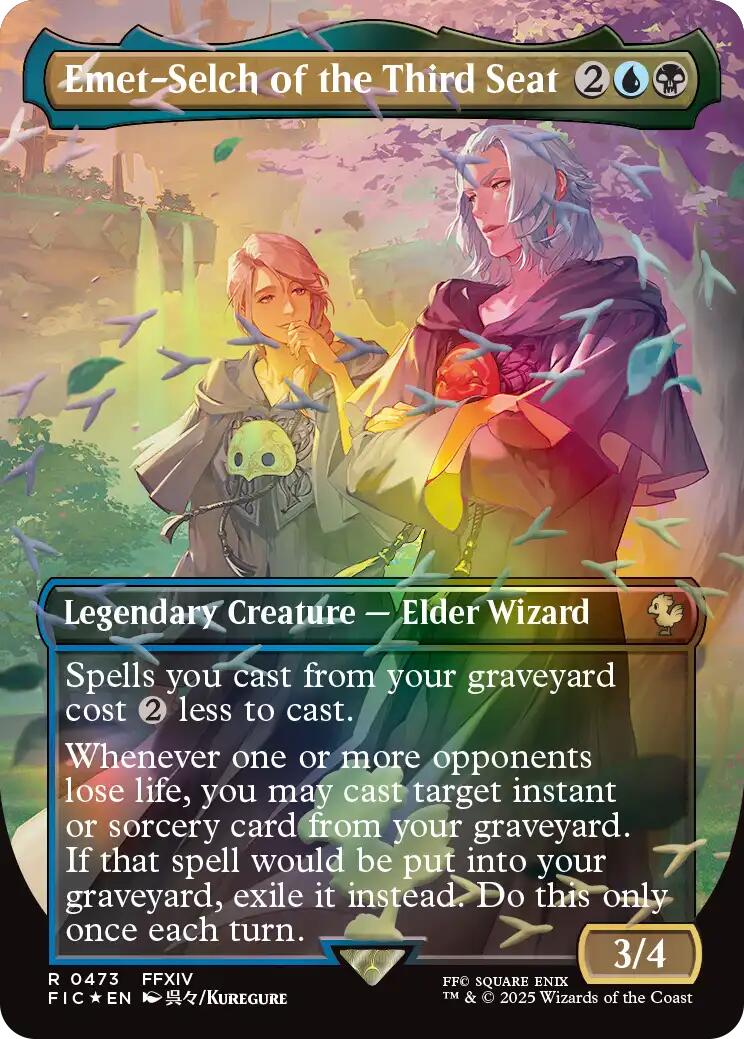 Emet-Selch of the Third Seat (Borderless) (Chocobo Track Foil) [FINAL FANTASY Commander] | Exor Games Bridgewater