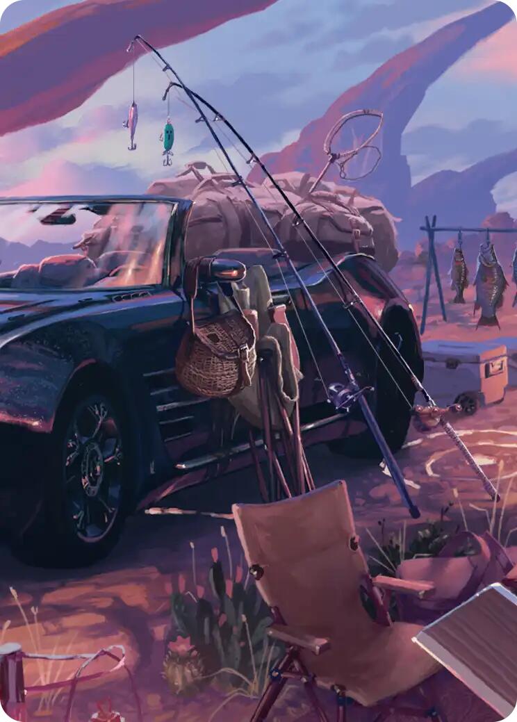 Fishing Gear Scene Art Card [FINAL FANTASY Art Series] | Exor Games Bridgewater
