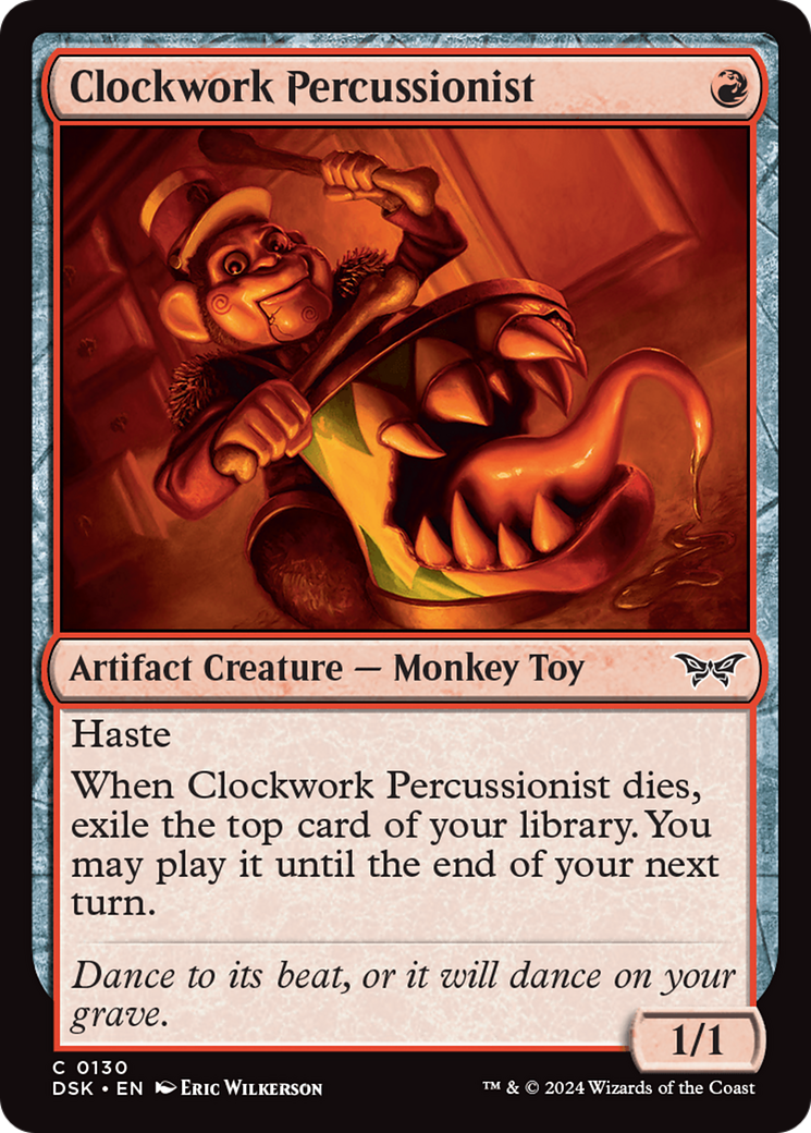 Clockwork Percussionist (0130) [Duskmourn: House of Horror] | Exor Games Bridgewater