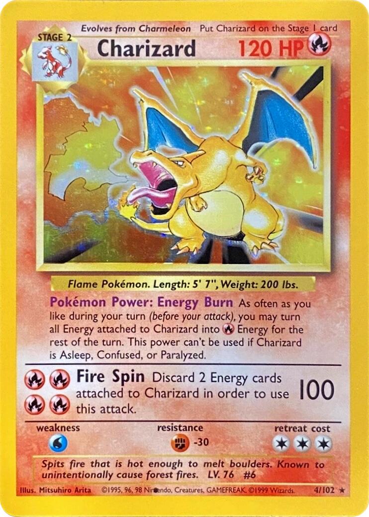 Charizard (004/102) (Black Dot Error) [Base Set 2] | Exor Games Bridgewater