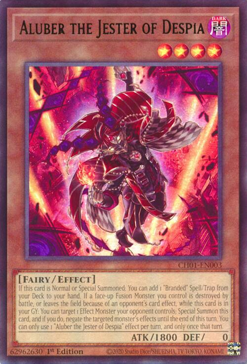 Aluber the Jester of Despia [CH01-EN003] Ultra Rare | Exor Games Bridgewater