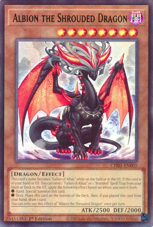 Albion the Shrouded Dragon [CH01-EN005] Ultra Rare | Exor Games Bridgewater