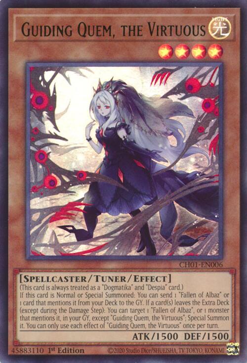 Guiding Quem, the Virtuous [CH01-EN006] Ultra Rare | Exor Games Bridgewater