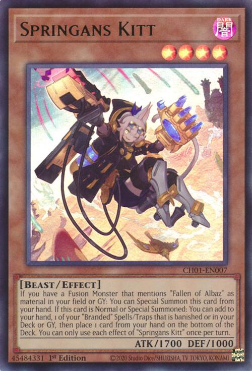 Springans Kitt [CH01-EN007] Ultra Rare | Exor Games Bridgewater
