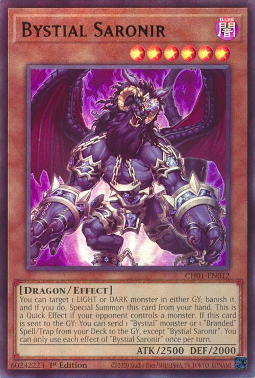 Bystial Saronir [CH01-EN012] Ultra Rare | Exor Games Bridgewater