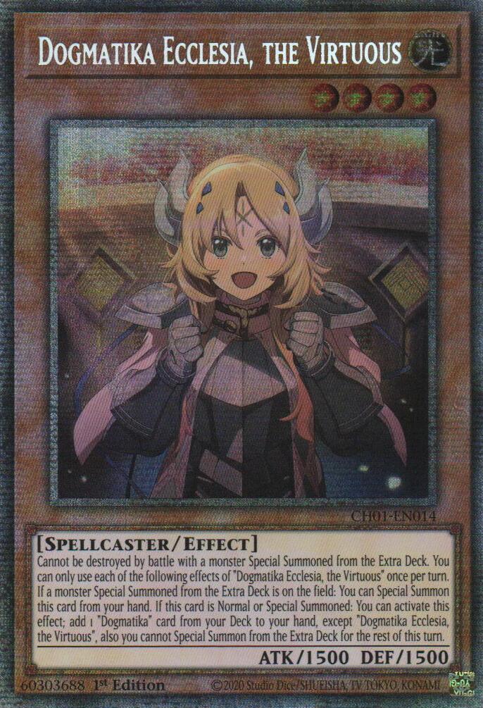 Dogmatika Ecclesia, the Virtuous (Starlight Rare) [CH01-EN014] Starlight Rare | Exor Games Bridgewater