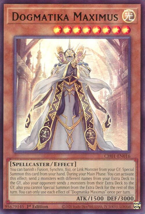 Dogmatika Maximus [CH01-EN016] Ultra Rare | Exor Games Bridgewater
