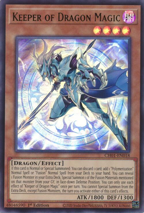 Keeper of Dragon Magic [CH01-EN018] Ultra Rare | Exor Games Bridgewater