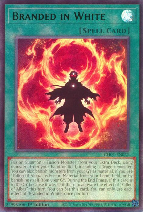 Branded in White [CH01-EN021] Ultra Rare | Exor Games Bridgewater