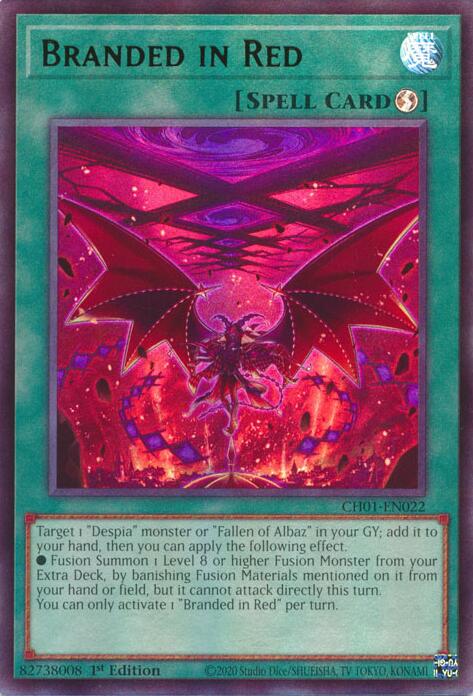 Branded in Red [CH01-EN022] Ultra Rare | Exor Games Bridgewater