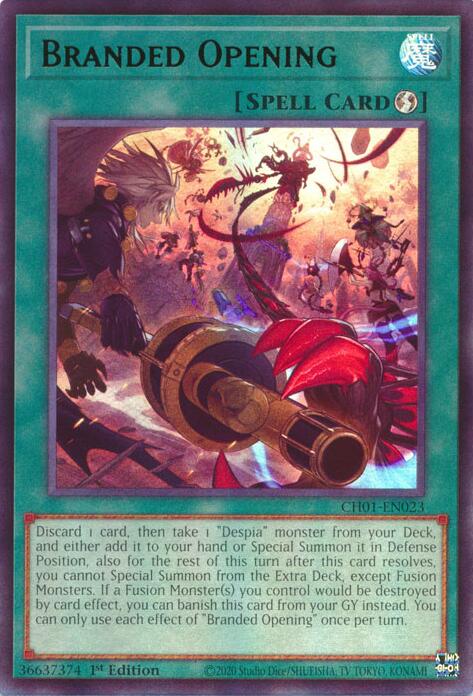 Branded Opening [CH01-EN023] Ultra Rare | Exor Games Bridgewater